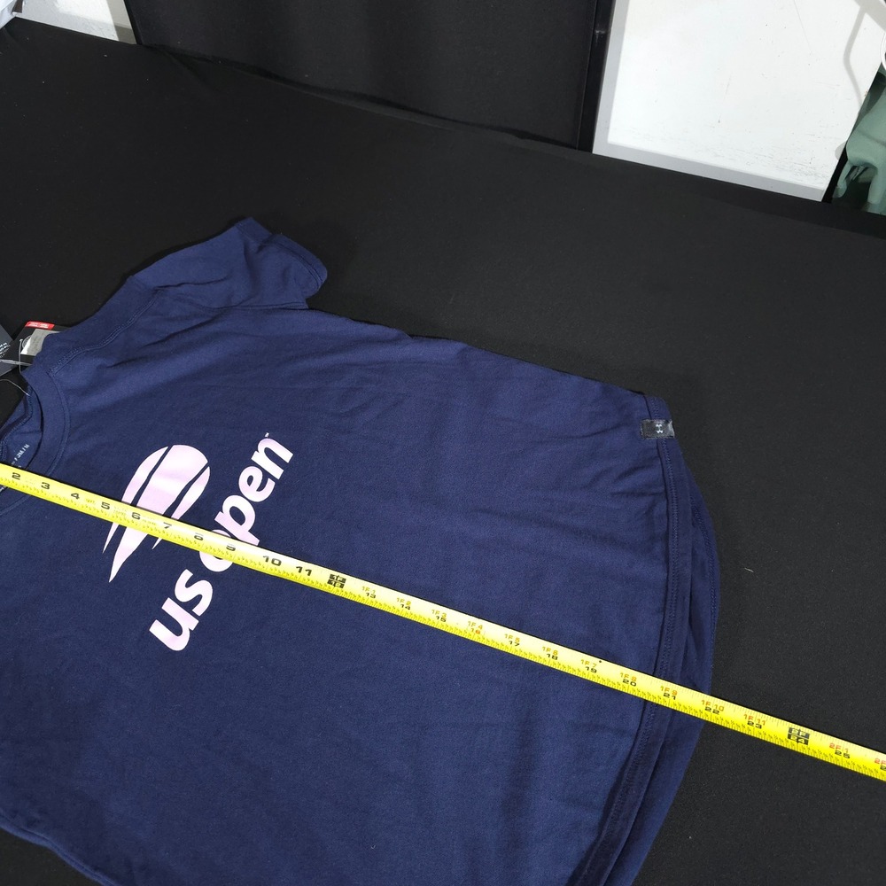 Under Armour US Open Girls Youth Medium Navy Blue Tennis Graphic TShirt HeatGear - Picture 3 of 11